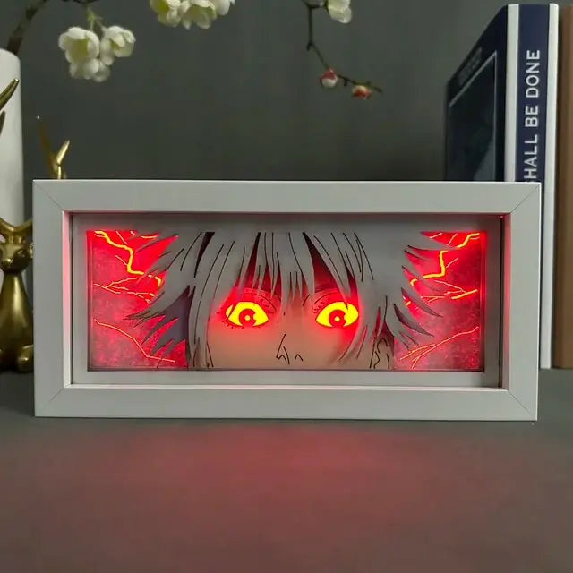 Light Box Jujutsu Kaisen Anime Satoru Gojo Eye Face Lamp For Bedroom Decor - ShopandTop