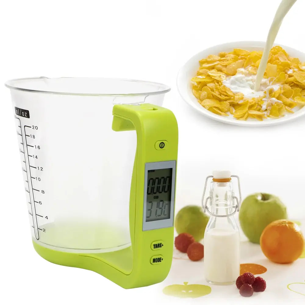 Digital Kitchen Scale LCD Beaker Measuring Cup - ShopandTop