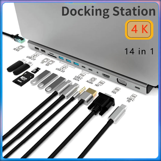 USB C Laptop Docking Station HUB - ShopandTop