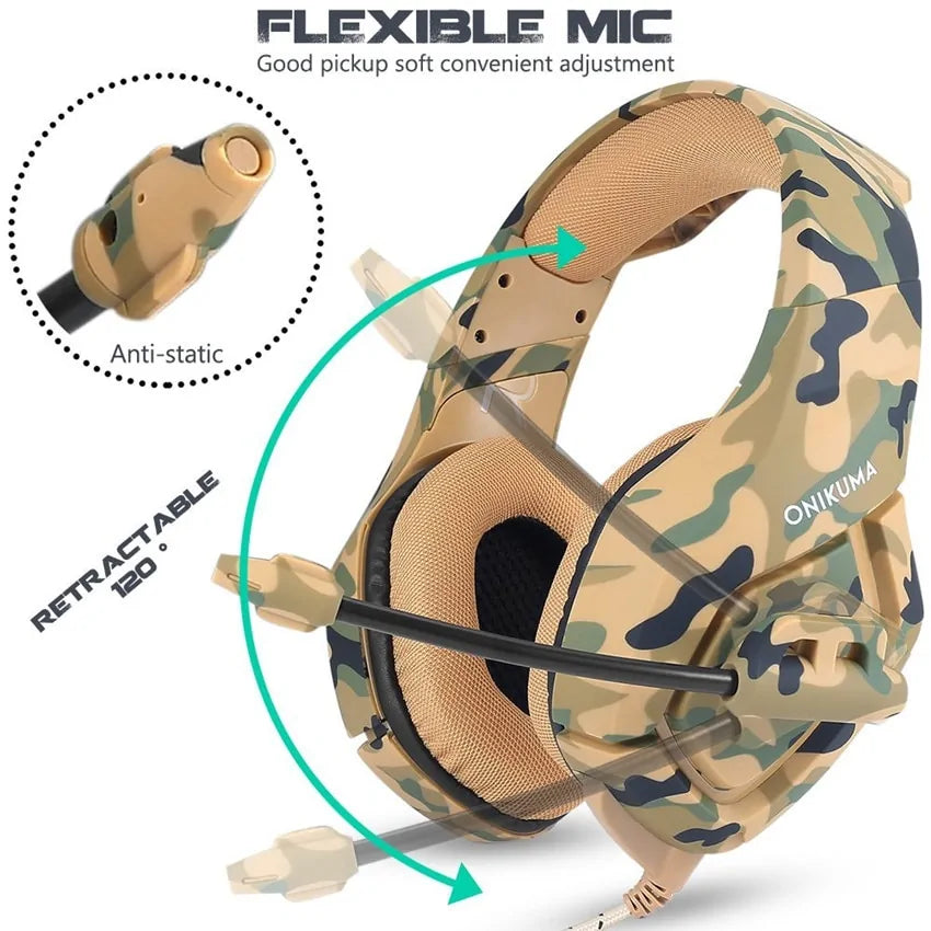 Camouflage Gaming Headphones - ShopandTop