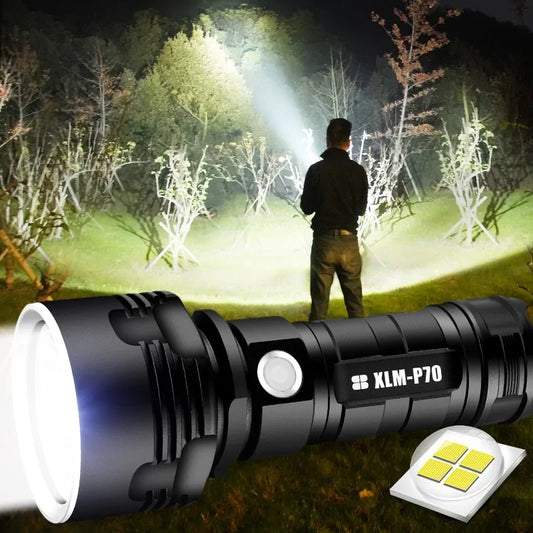 Ultra-Powerful LED Flashlight - Direct Charge & Battery Monitoring - ShopandTop