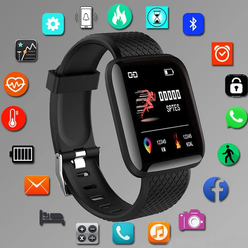 Digital Smart Watch – Fitness Tracker with Health Monitoring and Bluetooth Connectivity - ShopandTop