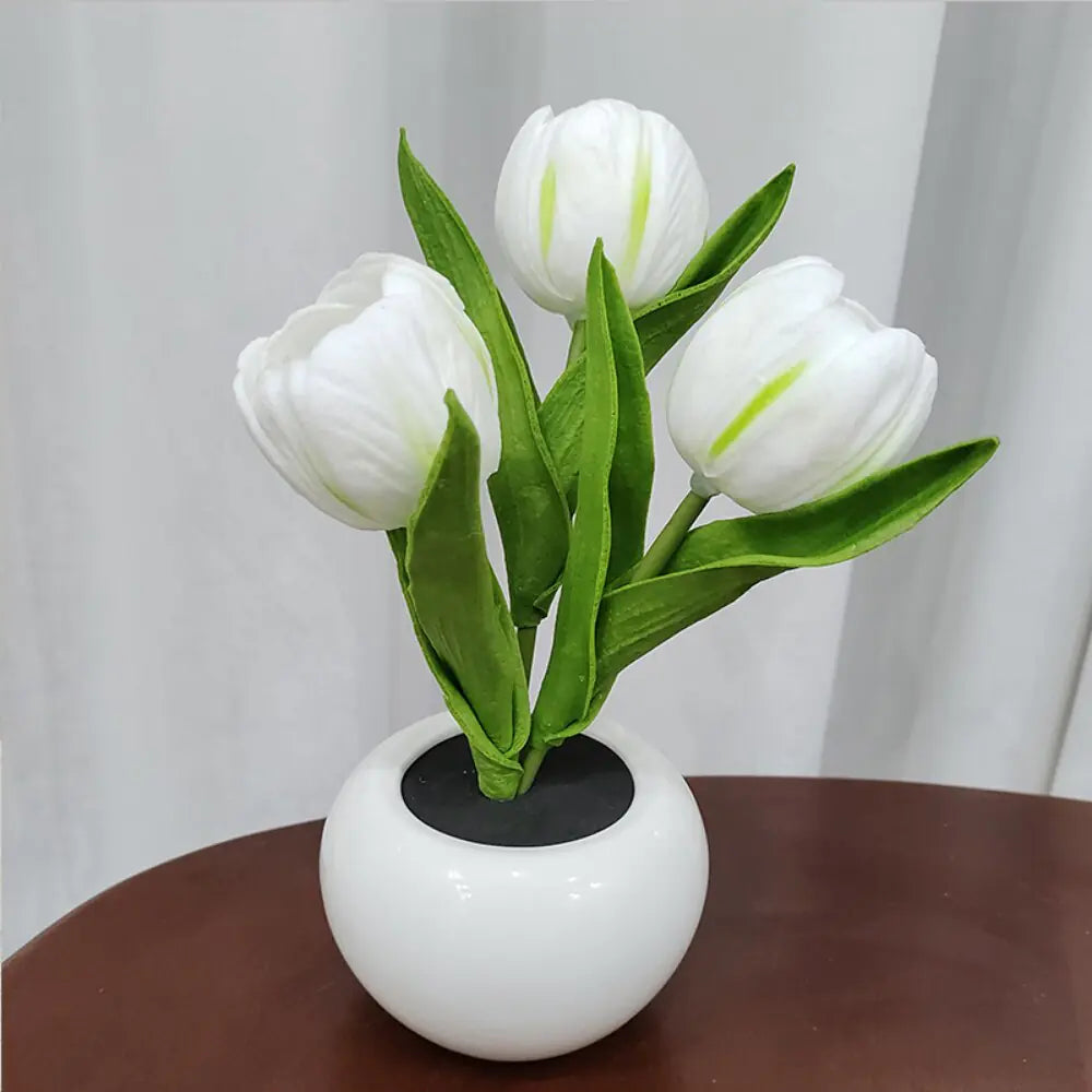 LED Simulation Tulip Flower Pot Lamp - ShopandTop