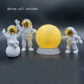 Astronaut Yellow Moon Ambient Light Ornament - ShopandTop