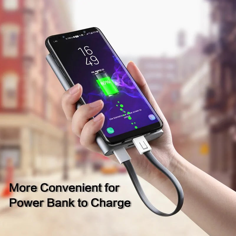 Mini KeyChain USB Cable: Lightning, Micro USB, Type C (iPhone, Samsung) - ShopandTop