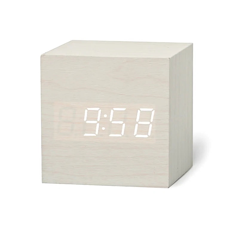 New Qualified Digital Wooden LED Alarm Clock