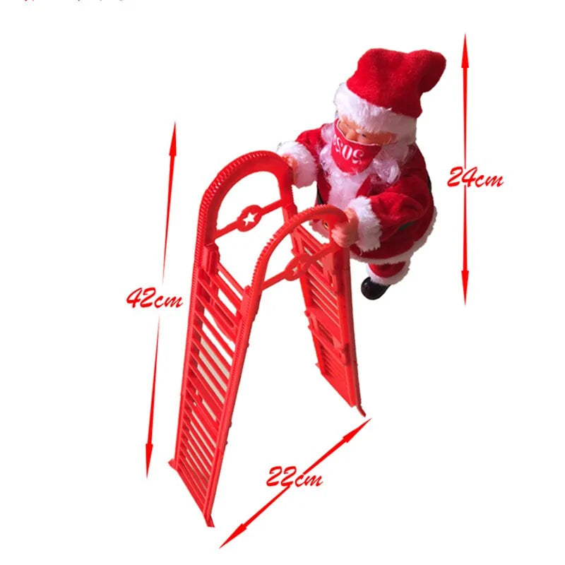 Santa Climbing Ladder Christmas Decoration - ShopandTop