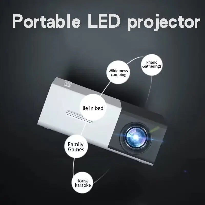 Audio Home Multimedia Player Smart Projector - HD Visuals & Immersive Sound - ShopandTop