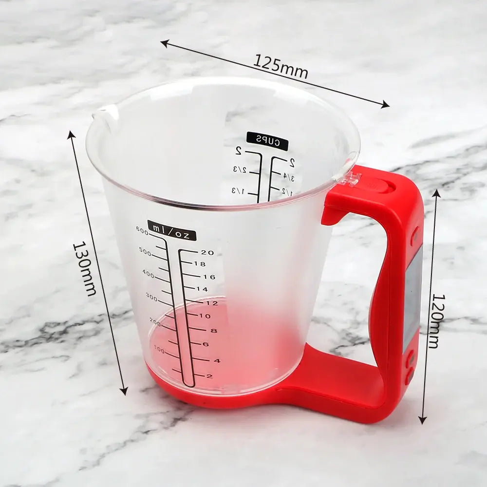 Digital Kitchen Scale LCD Beaker Measuring Cup - ShopandTop