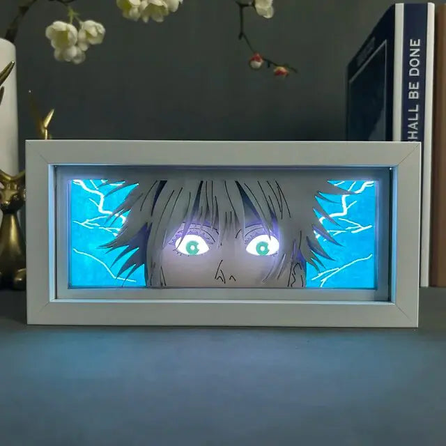 Light Box Jujutsu Kaisen Anime Satoru Gojo Eye Face Lamp For Bedroom Decor - ShopandTop