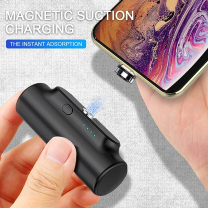 Magnetic Power Bank 3000mAh – Wireless, Compact, Magnetic Charging for Apple & Android Devices - ShopandTop