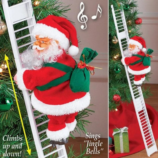 Santa Climbing Ladder Christmas Decoration - ShopandTop