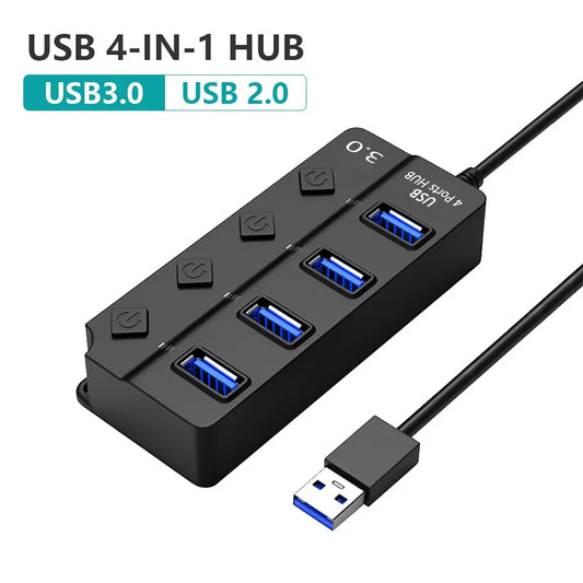 HUB USB 3.0 USB Splitter 2.0 - ShopandTop