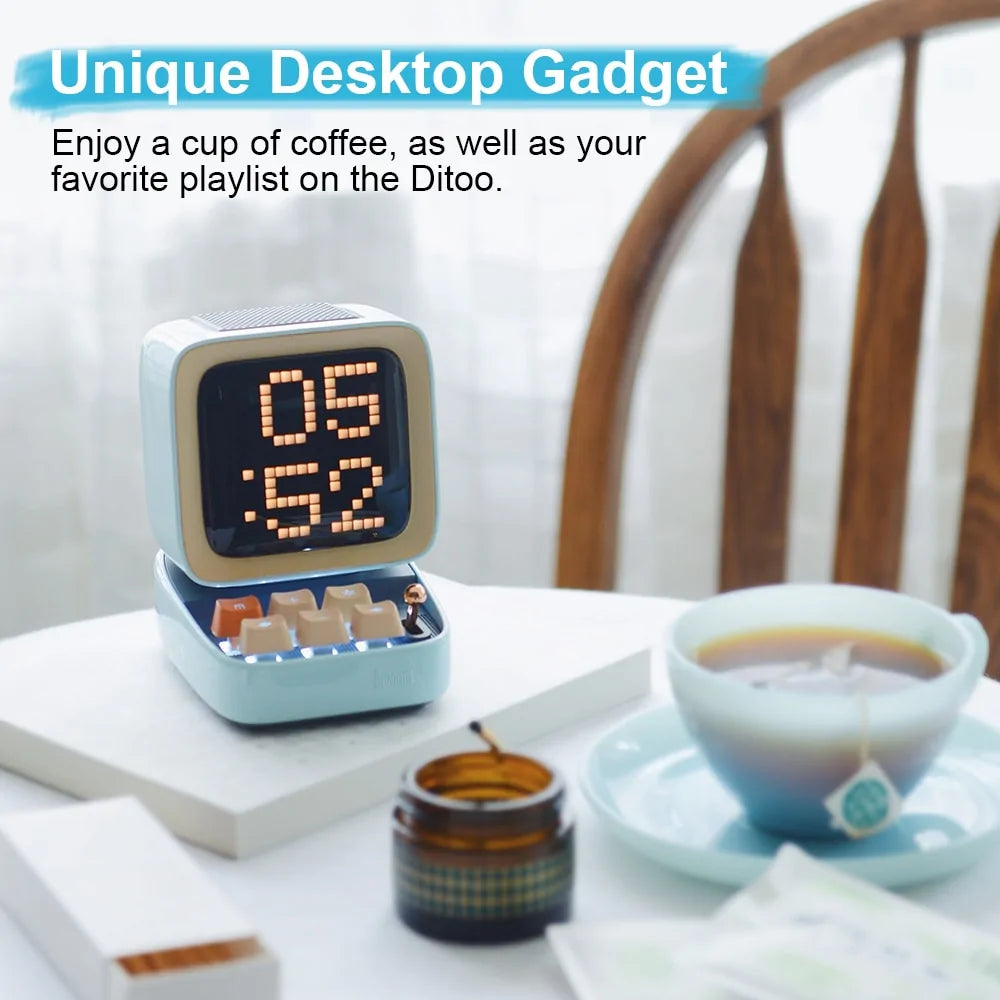 Retro Pixel Art Bluetooth Speaker and Alarm Clock - ShopandTop