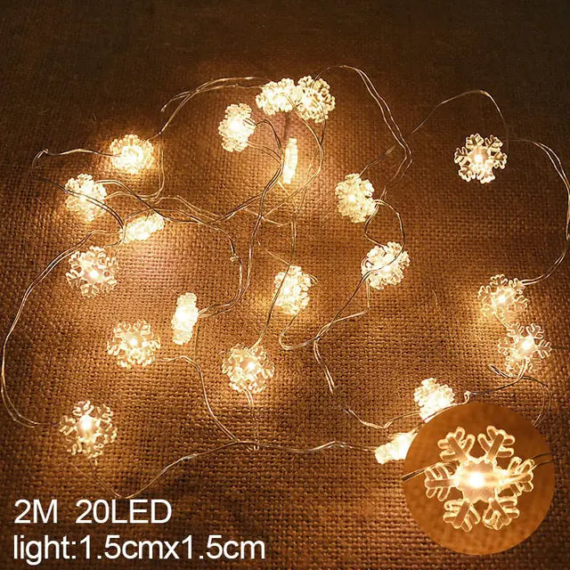 Snowflake LED Christmas Lights - ShopandTop