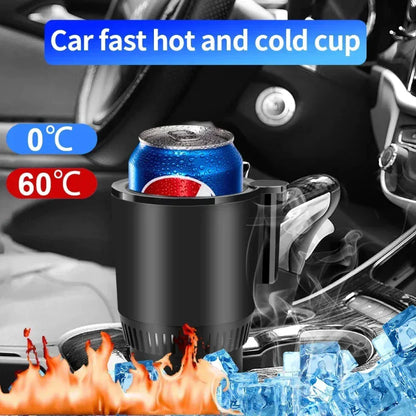 2-in-1 Smart Car Heating & Cooling Cup Holder with Digital Display