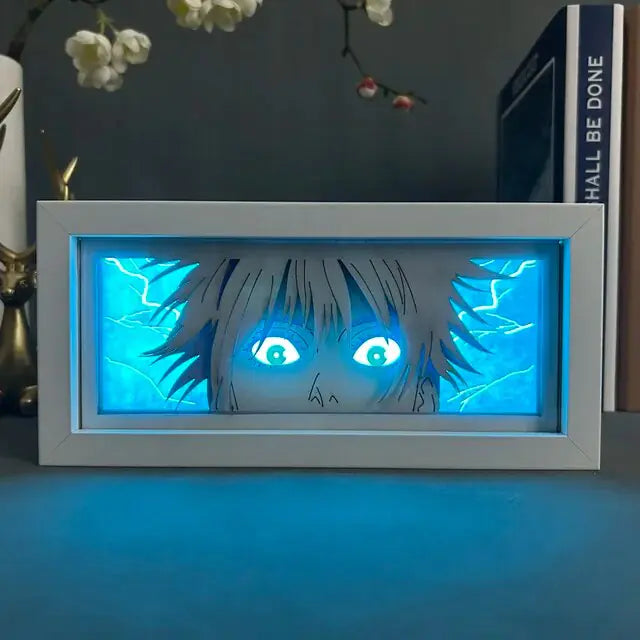 Light Box Jujutsu Kaisen Anime Satoru Gojo Eye Face Lamp For Bedroom Decor - ShopandTop