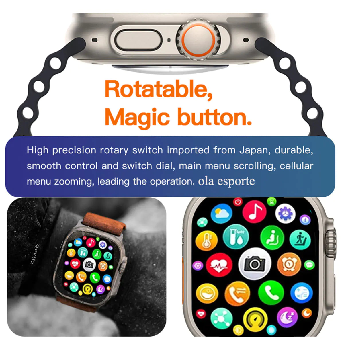 Smart Watch - Health Tracking, Notifications & Stylish Design - ShopandTop