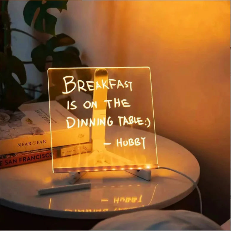 Creative Message Board Holiday Lamp