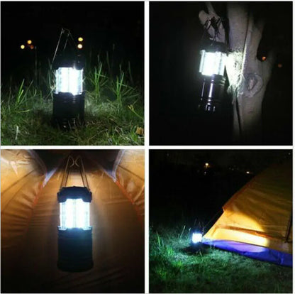 Ultra Bright Portable Collapsible 30 LEDs Hiking Camping Lantern Tent Light Lamp - ShopandTop