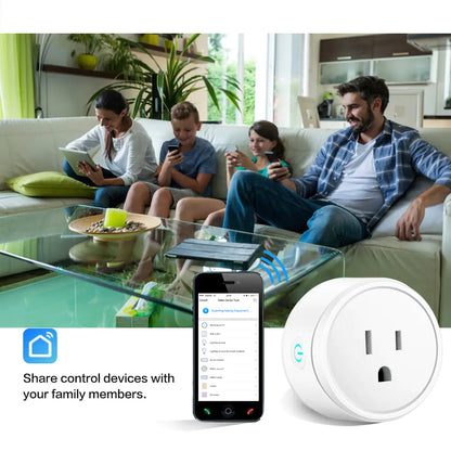 Smart Home Outlet - WiFi Plug with Alexa & Google Assistant Control - ShopandTop