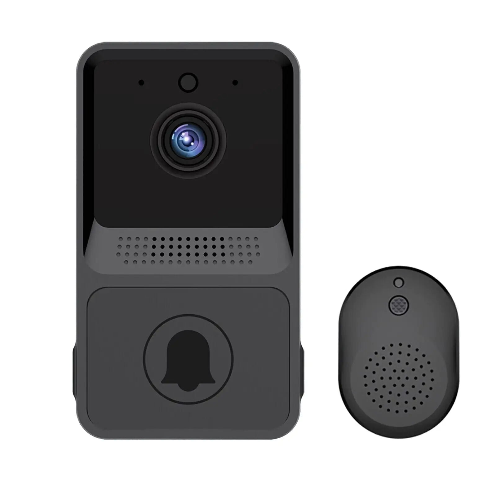 Smart Wireless WiFi Doorbell Camera with Intercom & Chime - Video Ring Bell Security System - ShopandTop