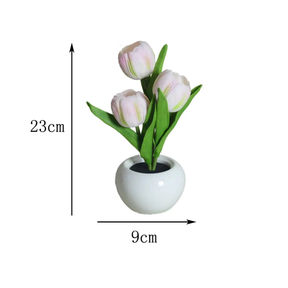 LED Simulation Tulip Flower Pot Lamp - ShopandTop