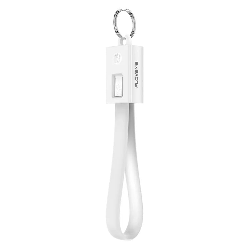 Mini KeyChain USB Cable: Lightning, Micro USB, Type C (iPhone, Samsung) - ShopandTop