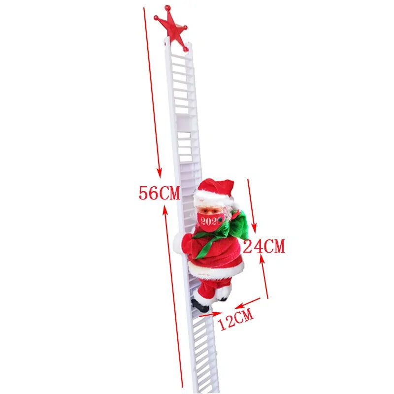 Santa Climbing Ladder Christmas Decoration - ShopandTop