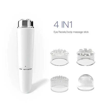 4 In 1 Electric Facial Massager Micro Vibration Eye Beauty Instrument For Relax Eye Dark Circles Eye Bags Puffiness Eye Massage