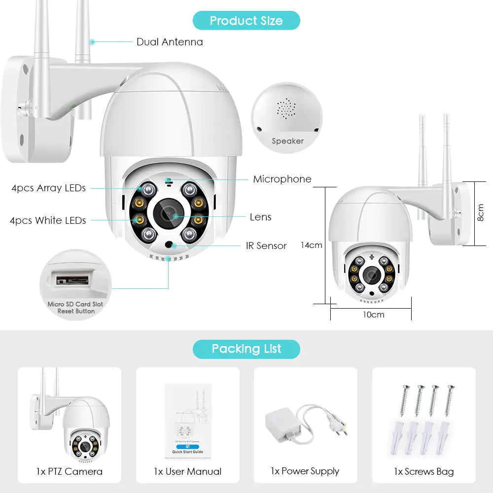 Cameras Security 360/4K - Comprehensive 4K Surveillance with 360-Degree Coverage - ShopandTop