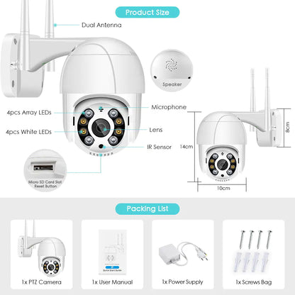 Cameras Security 360/4K - Comprehensive 4K Surveillance with 360-Degree Coverage - ShopandTop