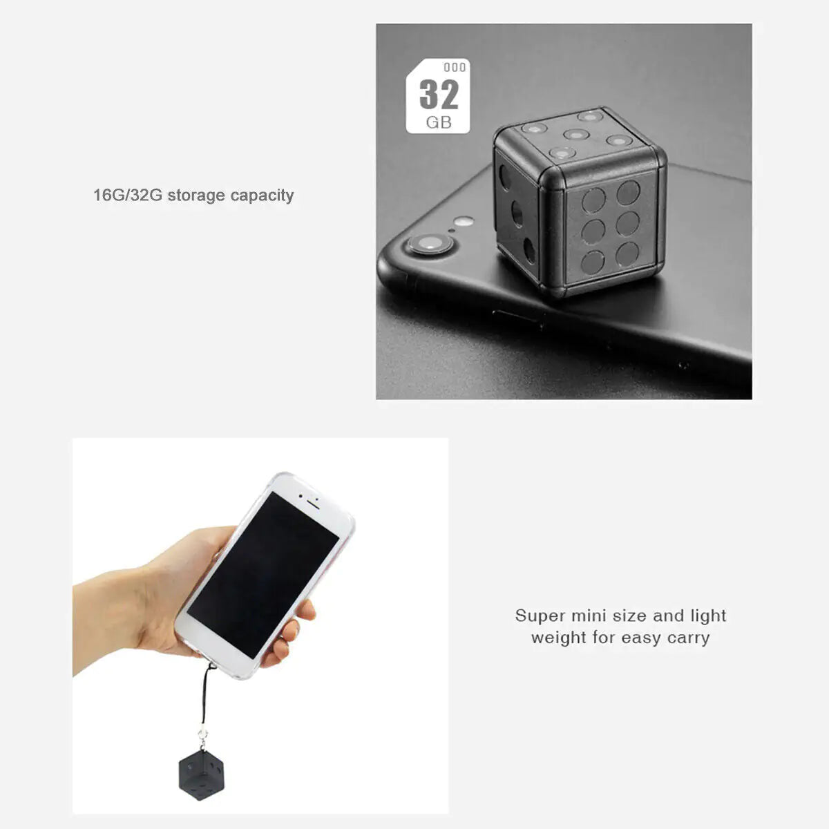 Mini Dice Camera - HD 1080P Night Vision Security Camera with Motion Detection - ShopandTop