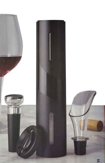 Wine And Dine Auto Powered Wine Set Uncork, Pour And Preserve