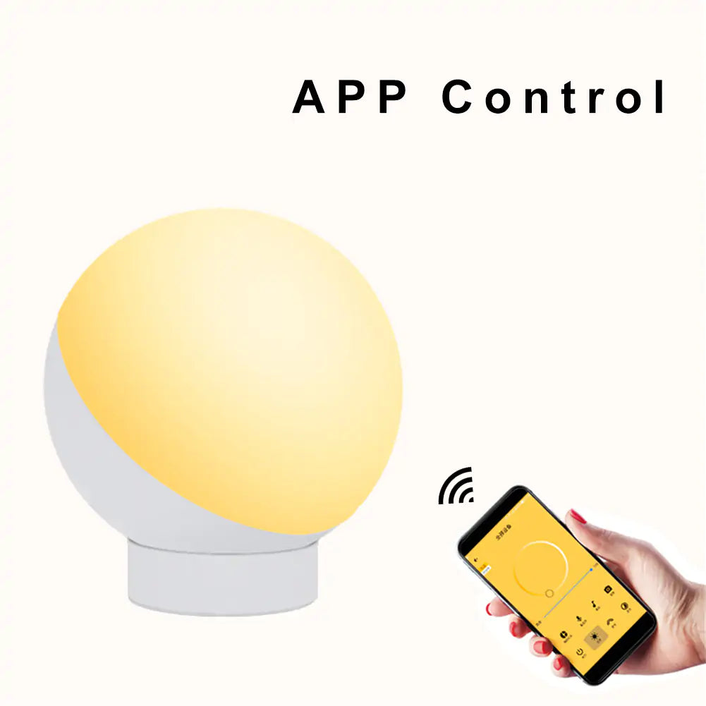 Smart Bedside Lamp – Voice-Controlled, Energy-Efficient LED with Customizable Colors and App Control - ShopandTop