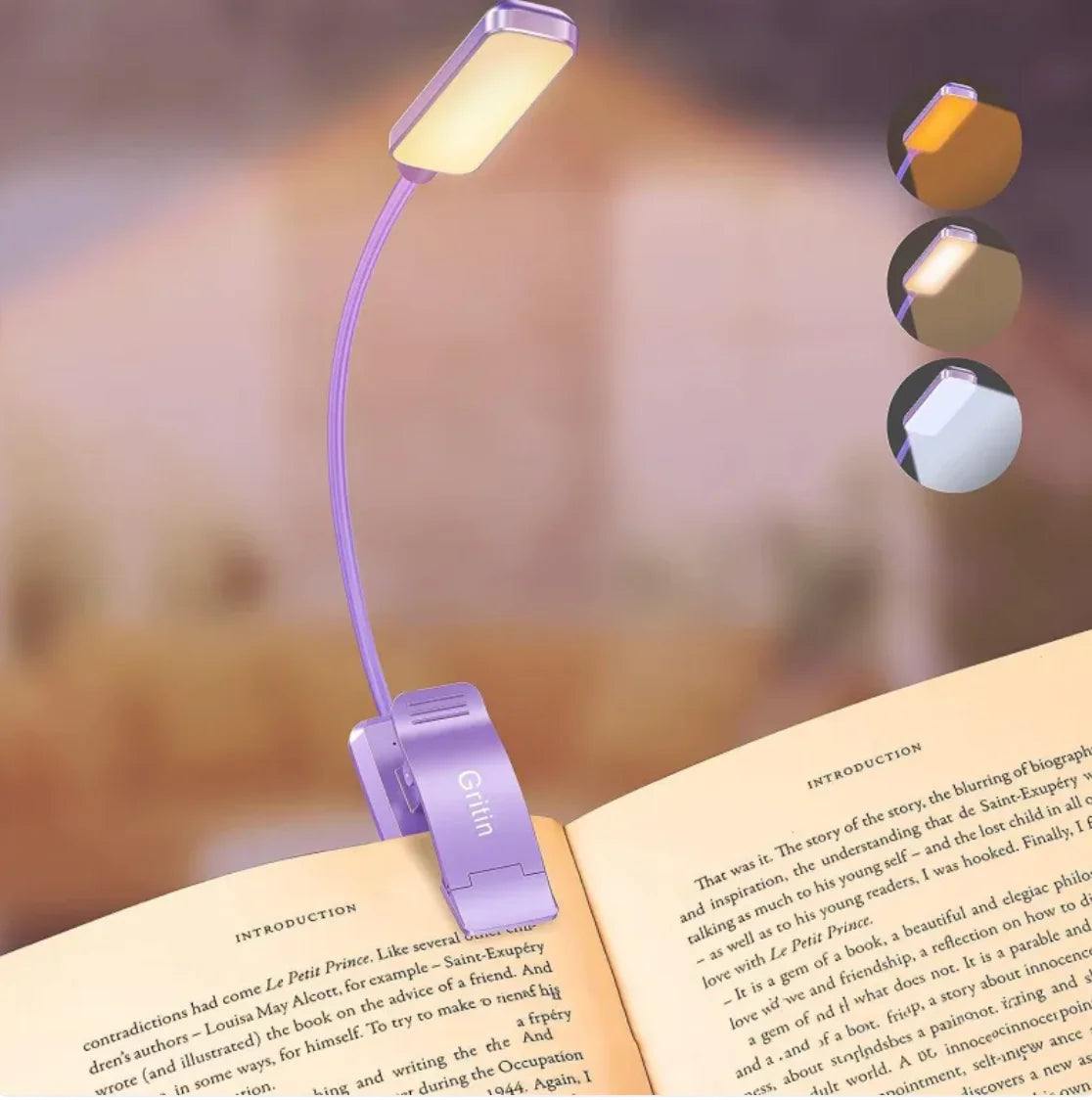 Minimalist LED Rechargeable Book Light - ShopandTop