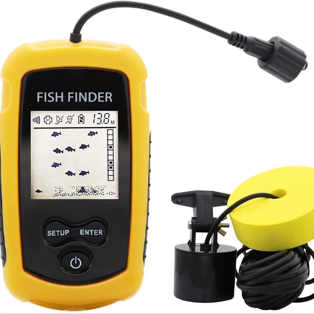 Alarm 100m Portable Sonar Fish Finder