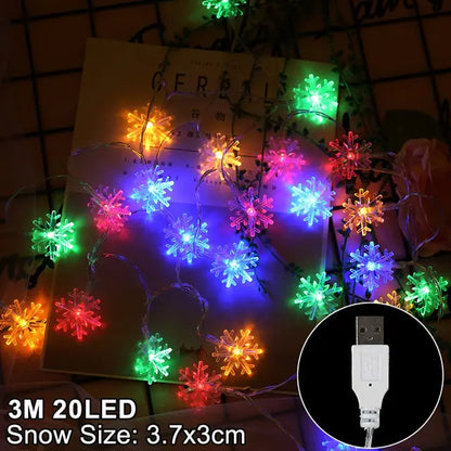 Snowflake LED Christmas Lights - ShopandTop