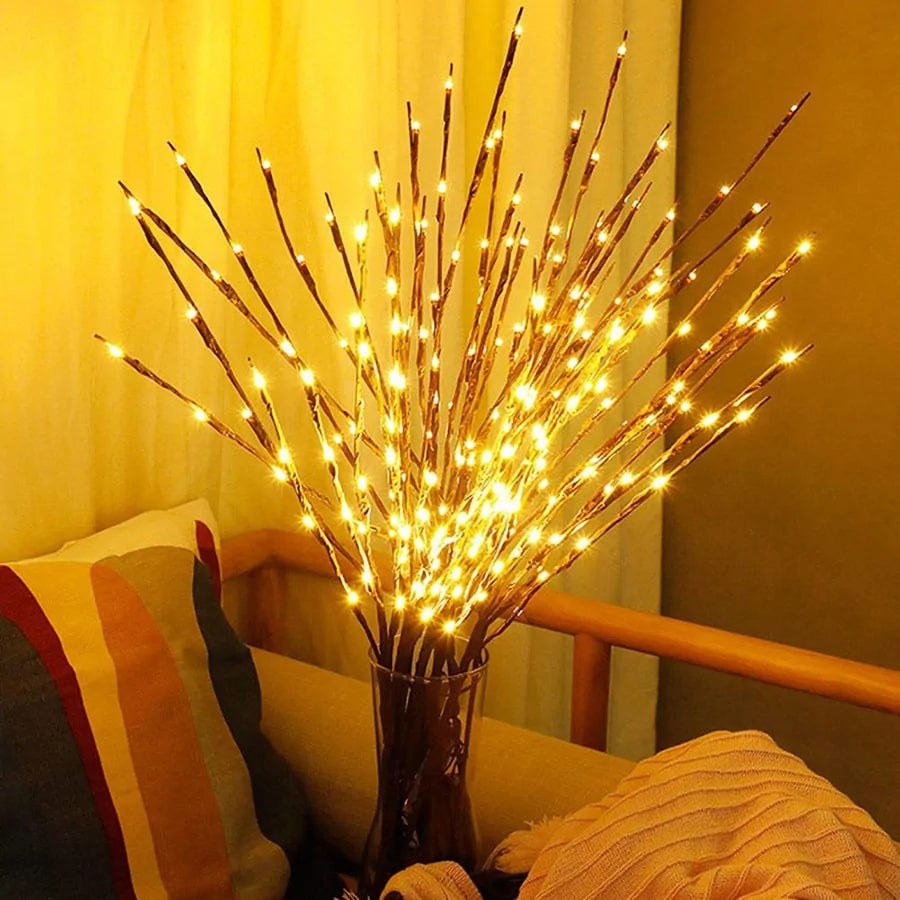 LED Willow Branch Lamp: Elegant Home Decor Accent - ShopandTop