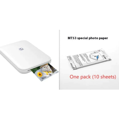 Color Photo Printer Portable Full Color Wireless Photo Printer USB Bluetooth Thermal Sublimation Printer