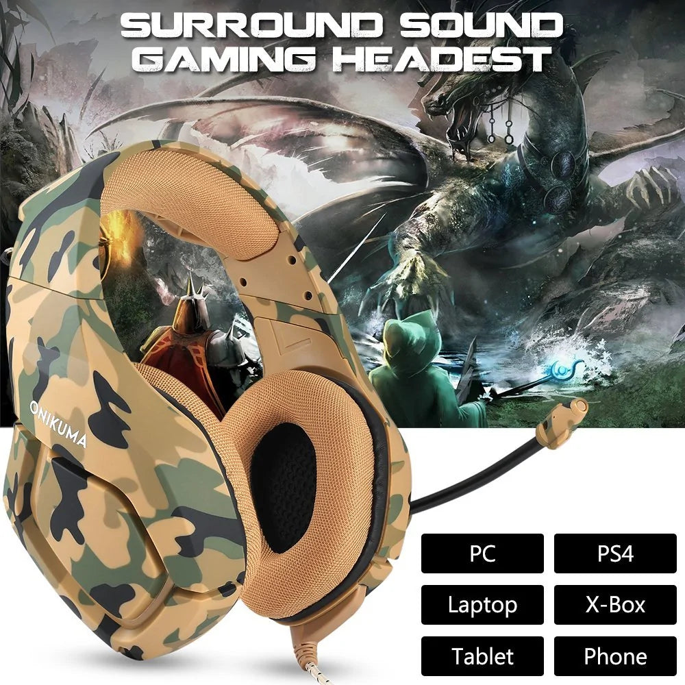 Camouflage Gaming Headphones - ShopandTop