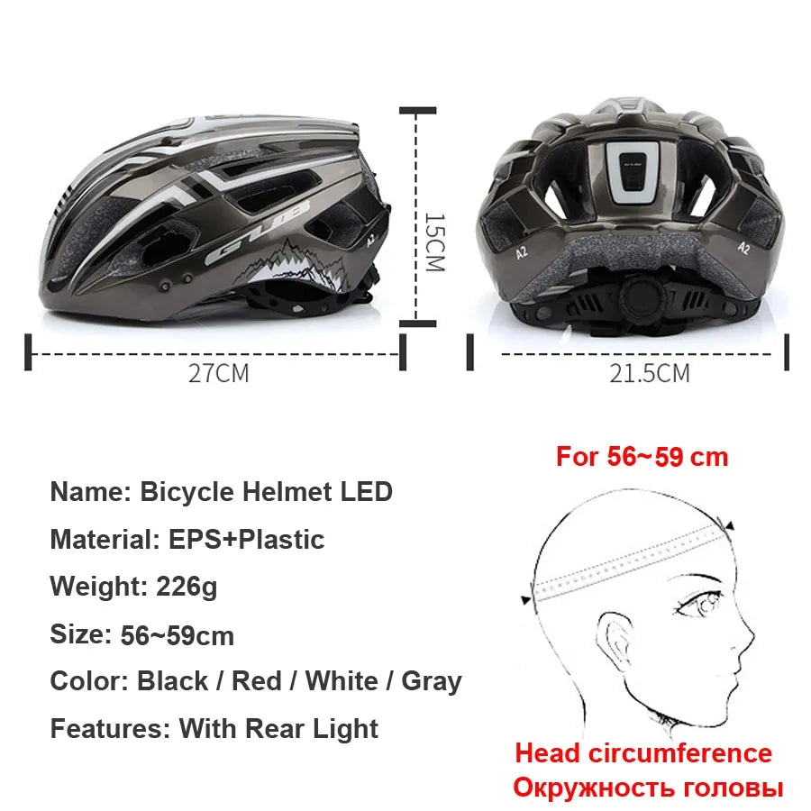 LED Rechargeable Cycling Bike Helmet - ShopandTop