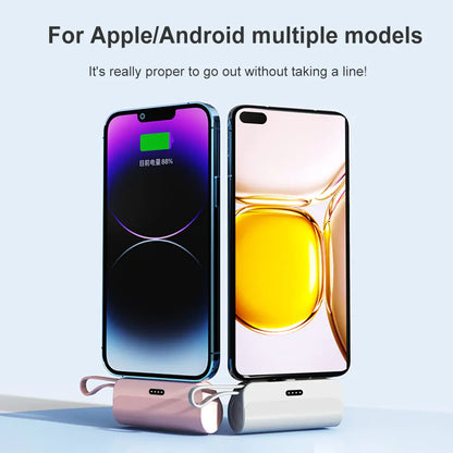 Wireless Capsule Charger – Compact 5000mAh Power Bank for On-the-Go Charging - ShopandTop