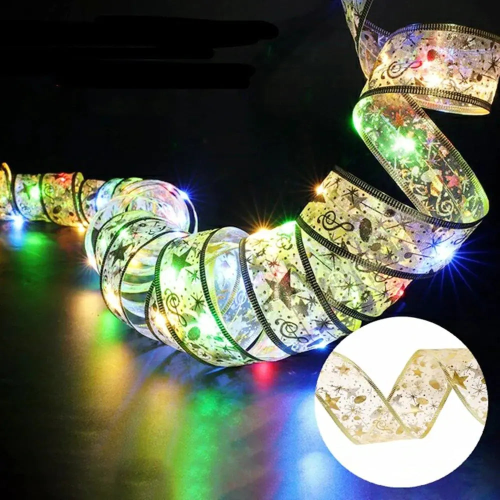 Battery-Operated Christmas Ribbon Light - ShopandTop