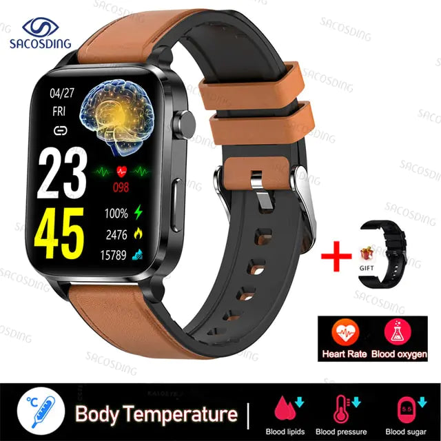 Thermometer Smart Watch – Dual Probe Laser Therapy, Temperature Monitoring, and Comprehensive Health Tracking - ShopandTop