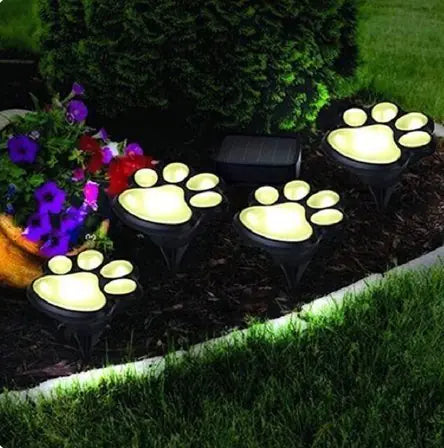 Paw Print Solar Lights - Charming Garden Lighting for Pet Lovers - ShopandTop