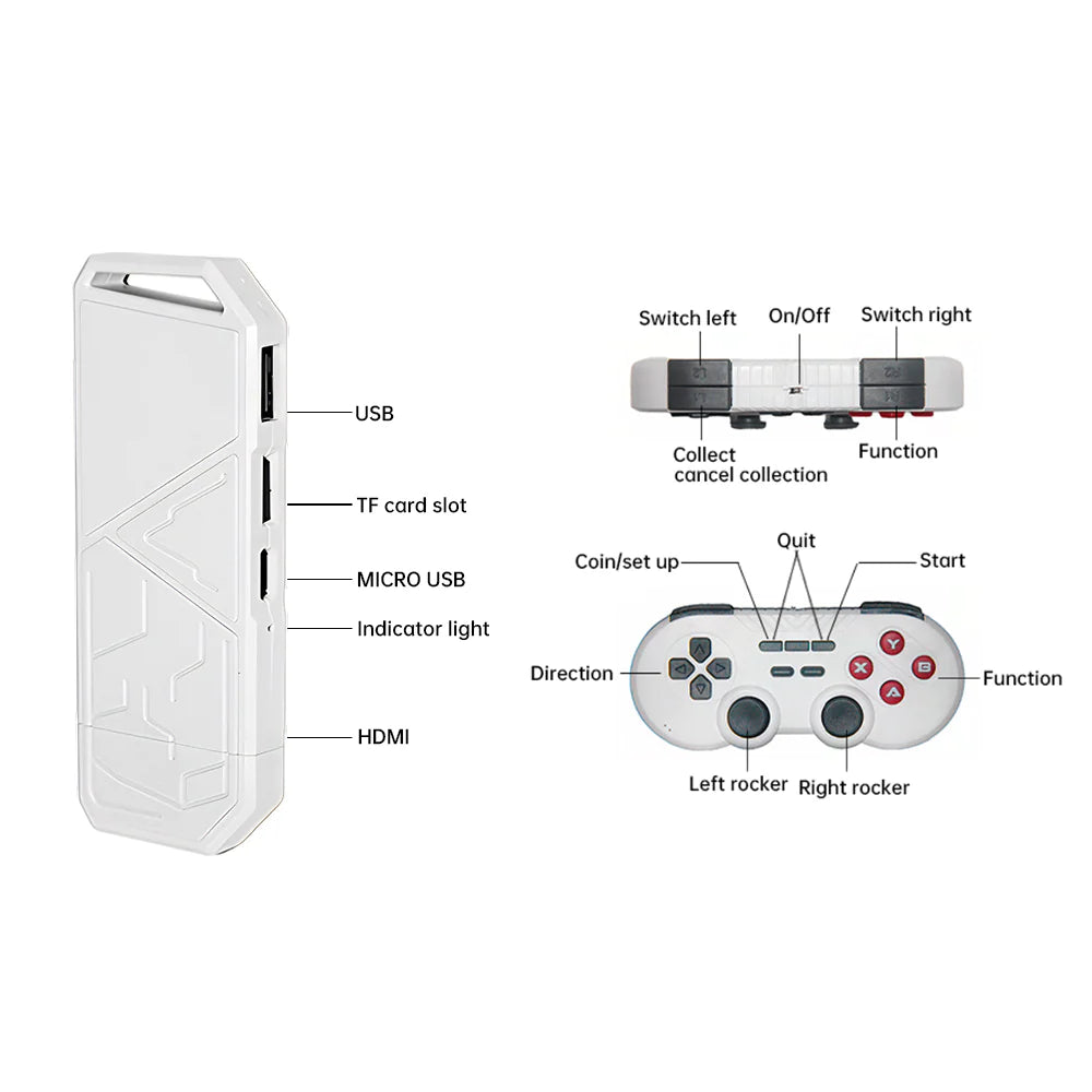 H8 Home TV Game Console HD 24g Wireless Handle - ShopandTop