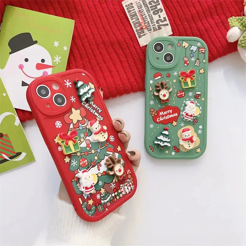 3D Christmas Cartoon Case - ShopandTop