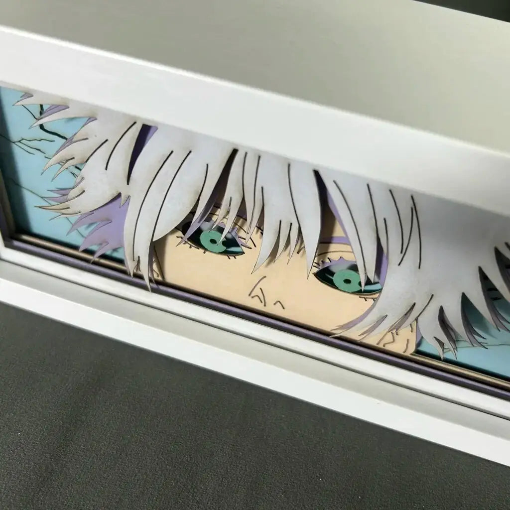 Light Box Jujutsu Kaisen Anime Satoru Gojo Eye Face Lamp For Bedroom Decor - ShopandTop