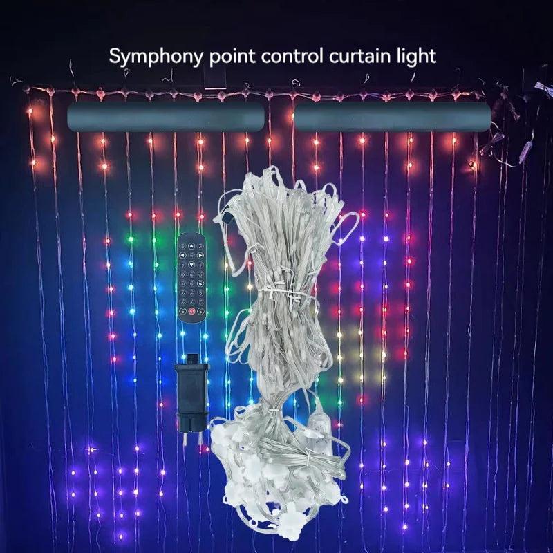 LED Bluetooth Smart RGB Curtain Lights - ShopandTop